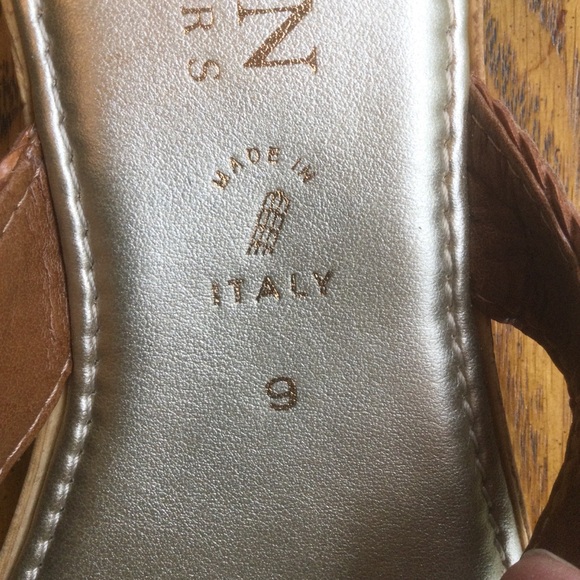 Italian Shoemakers Flip-Flop Thong Wedge Sandals Size 9 - Picture 5 of 7